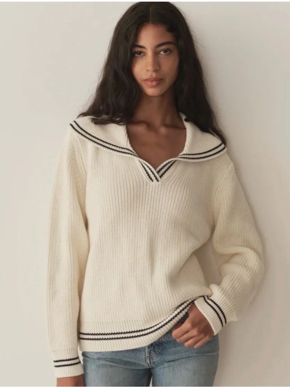 Doen Voyager Pullover Sweater in ivory Size Medium. New without tags. Never worn